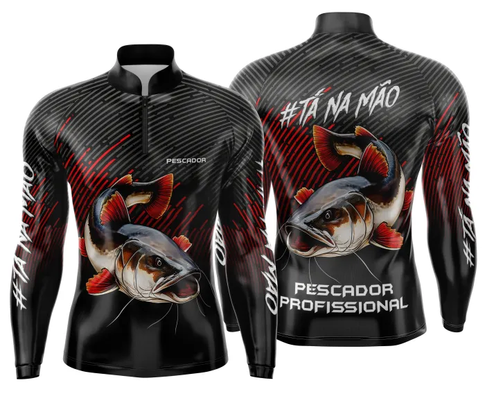 Arte Estampa Camisa de Pesca Esportiva Personalizada