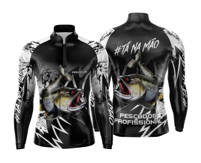 Arte Estampa Camisa de Pesca Esportiva Personalizada