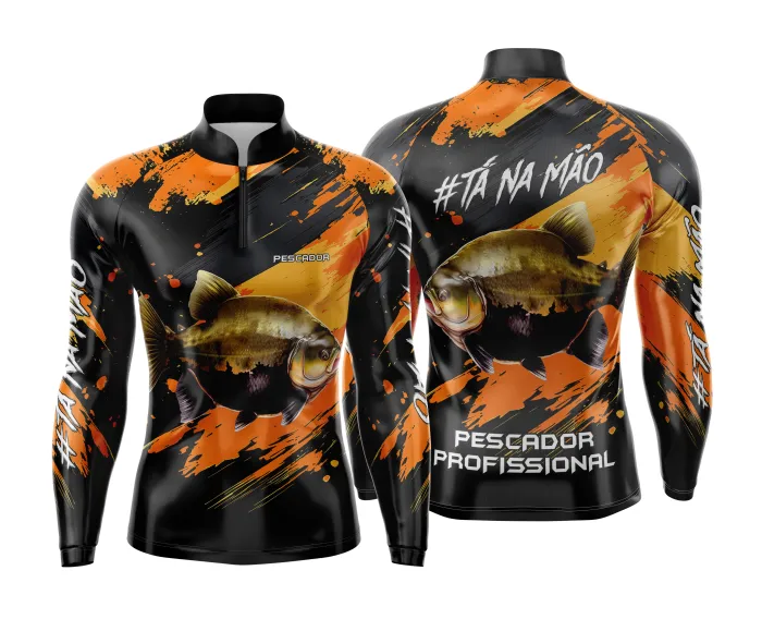 Arte Estampa Camisa de Pesca Esportiva Personalizada