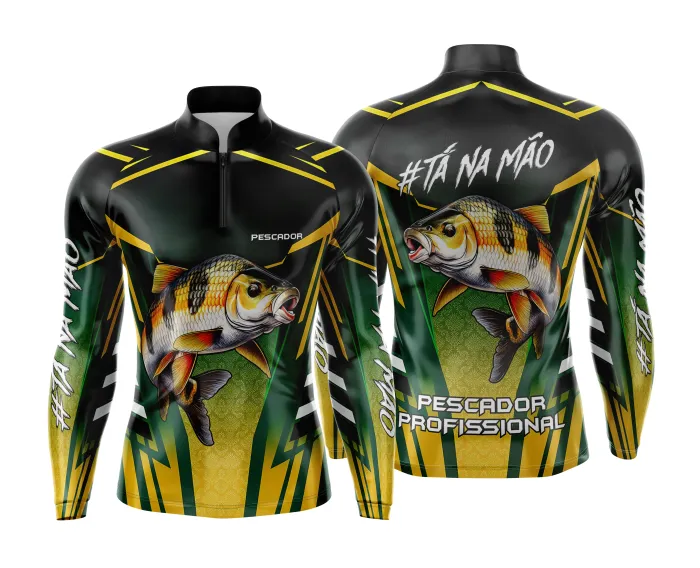 Arte Estampa Camisa de Pesca Esportiva Personalizada