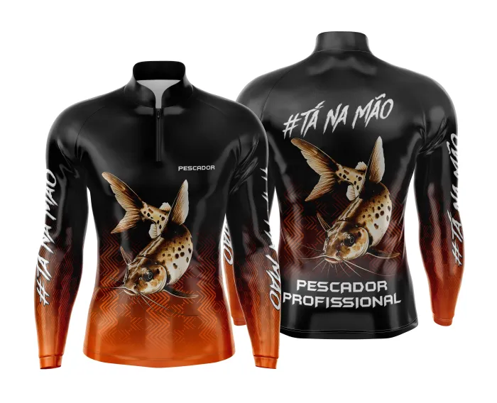 Arte Estampa Camisa de Pesca Esportiva Personalizada