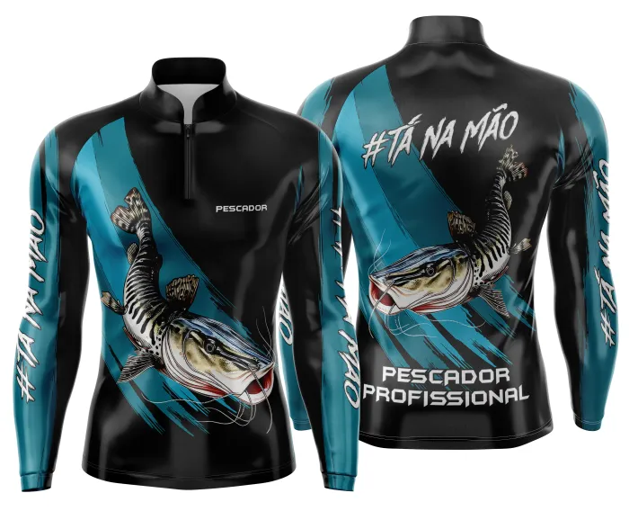Arte Estampa Camisa de Pesca Esportiva Personalizada