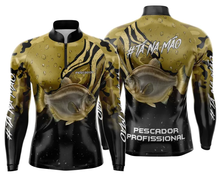 Arte Estampa Camisa de Pesca Esportiva Personalizada
