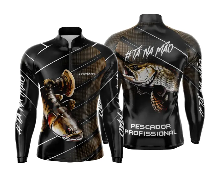 Arte Estampa Camisa de Pesca Esportiva Personalizada
