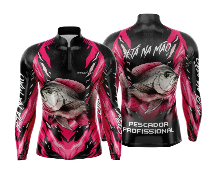 Arte Estampa Camisa de Pesca Esportiva Personalizada