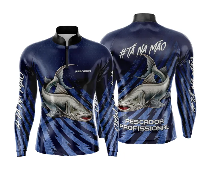 Arte Estampa Camisa de Pesca Esportiva Personalizada