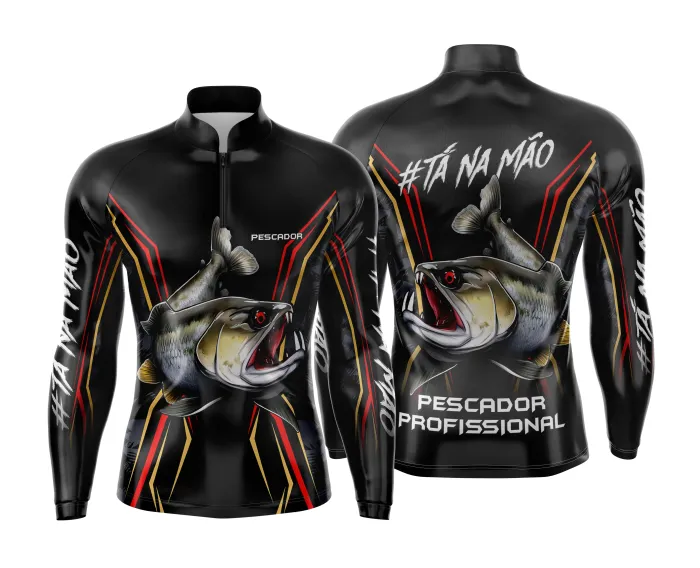Arte Estampa Camisa de Pesca Esportiva Personalizada