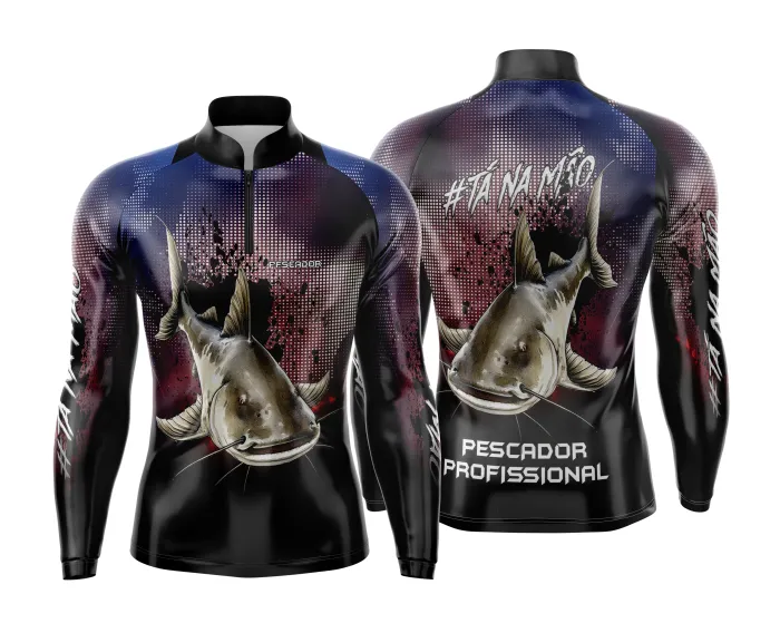 Arte Estampa Camisa de Pesca Esportiva Personalizada