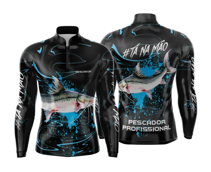 Arte Estampa Camisa de Pesca Esportiva Personalizada