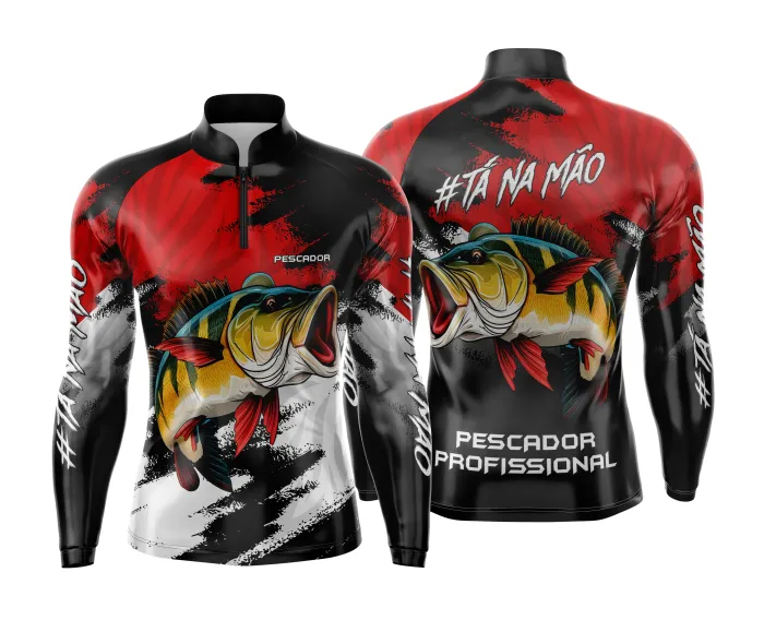Arte Estampa Camisa de Pesca Esportiva Personalizada