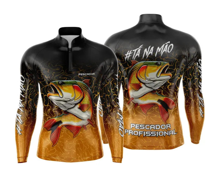 Arte Estampa Camisa de Pesca Esportiva Personalizada