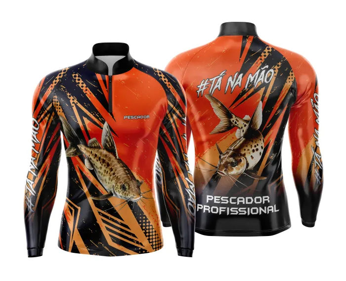 Arte Estampa Camisa de Pesca Esportiva Personalizada