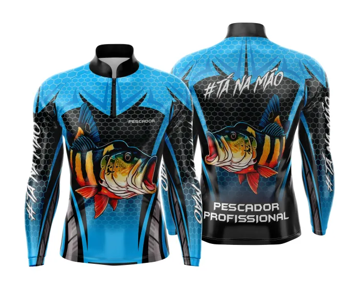 Arte Estampa Camisa de Pesca Esportiva Personalizada