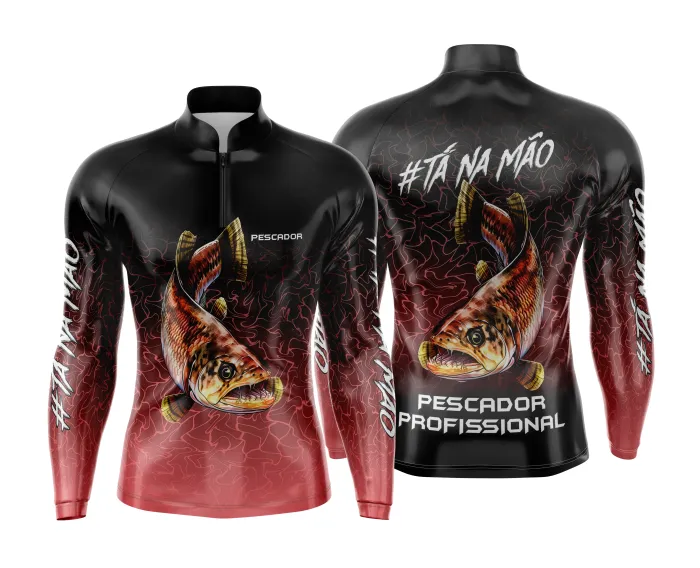 Arte Estampa Camisa de Pesca Esportiva Personalizada