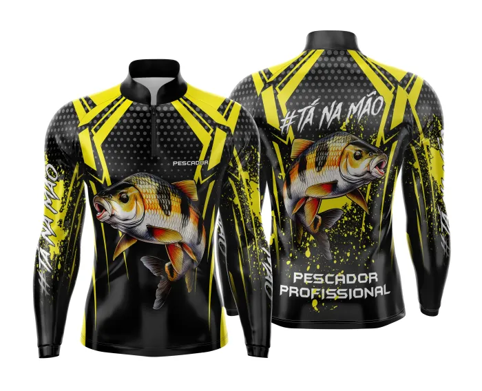 Arte Estampa Camisa de Pesca Esportiva Personalizada