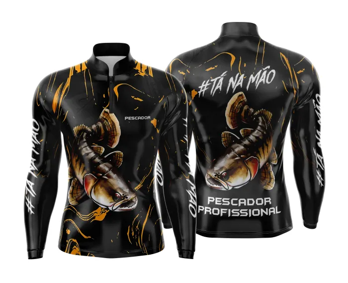 Arte Estampa Camisa de Pesca Esportiva Personalizada