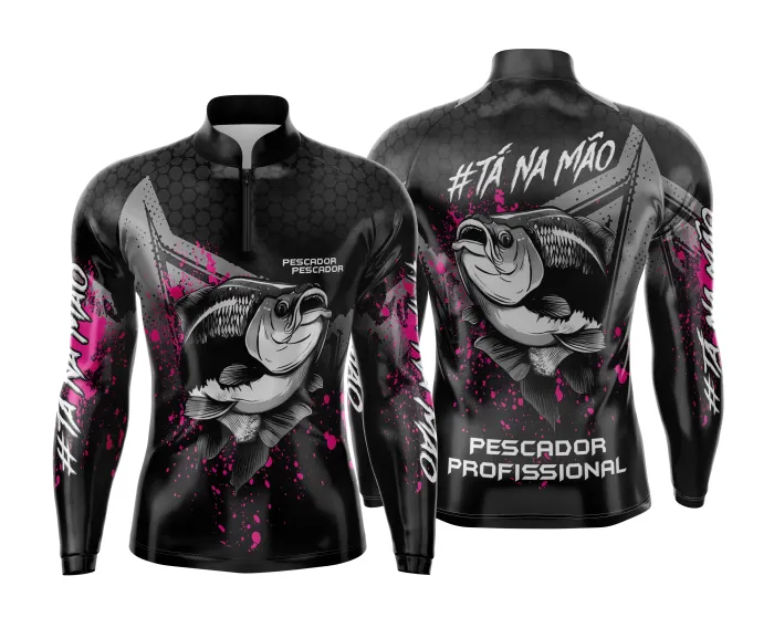 Arte Estampa Camisa de Pesca Esportiva Personalizada