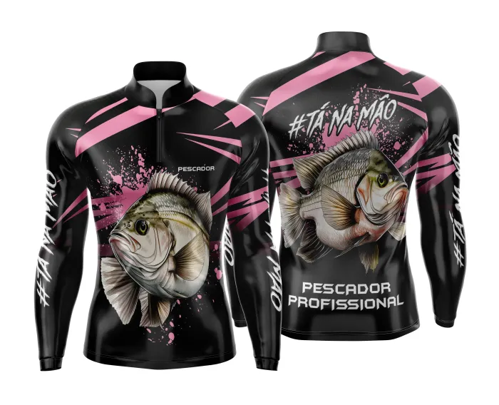 Arte Estampa Camisa de Pesca Esportiva Personalizada