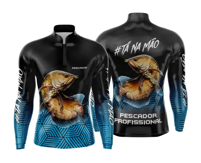 Arte Estampa Camisa de Pesca Esportiva Personalizada