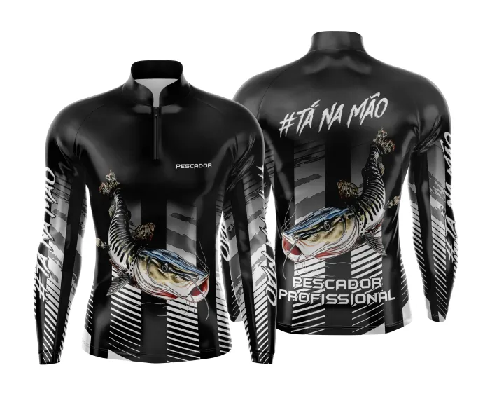 Arte Estampa Camisa de Pesca Esportiva Personalizada