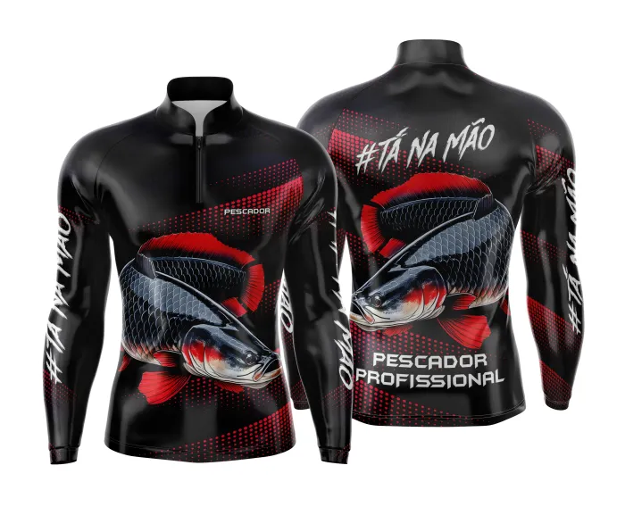 Arte Estampa Camisa de Pesca Esportiva Personalizada