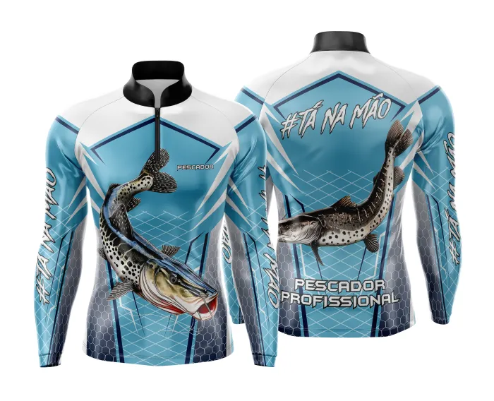Arte Estampa Camisa de Pesca Esportiva Personalizada