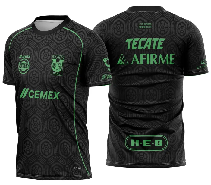Arte Camisa de Time Tigres UANL 2026