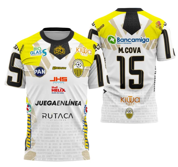 Arte Camisa Deportivo Táchira Kit Reserva 2024