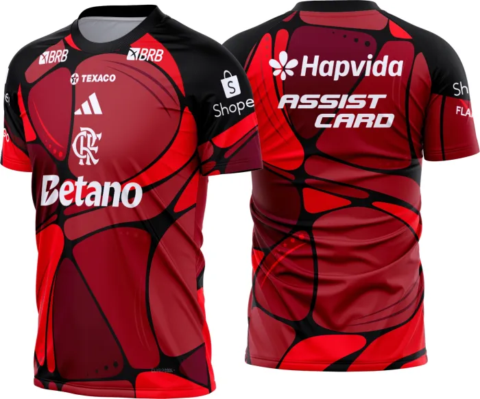 Arte Camisa Flamengo Pré-Jogo I 2026-27
