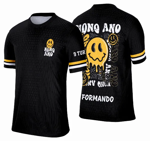 Camisa Formandos Nono Ano 2026: Smile Amarelo