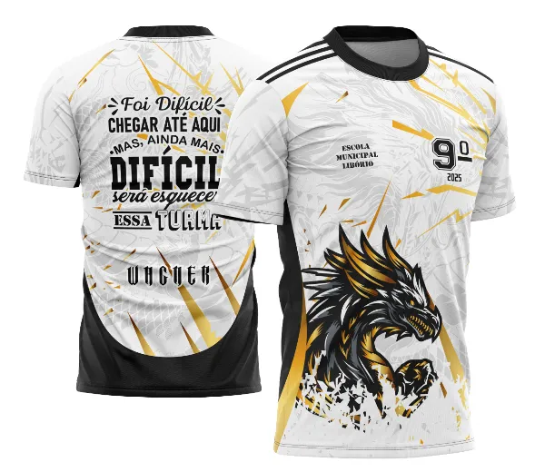 Camisa Formandos Nono Ano Dragão com Frase