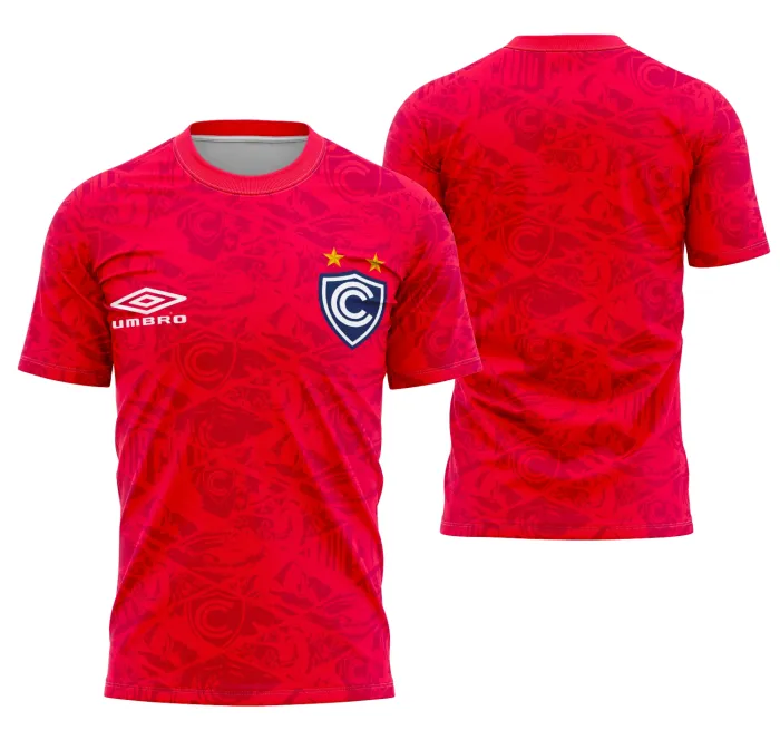 Foto de camiseta unissex preta com logo no peito e estampa grande nas costas do Interclasse Cienciano Home Kit 25, ideal para fãs e eventos esportivos, com design moderno e confortável.