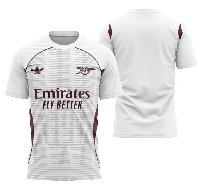 Camiseta preta unissex com logo no peito e estampa grande nas costas, destacando o conceito de Arsenal para eventos interclasse, visual moderno e impacto garantido.