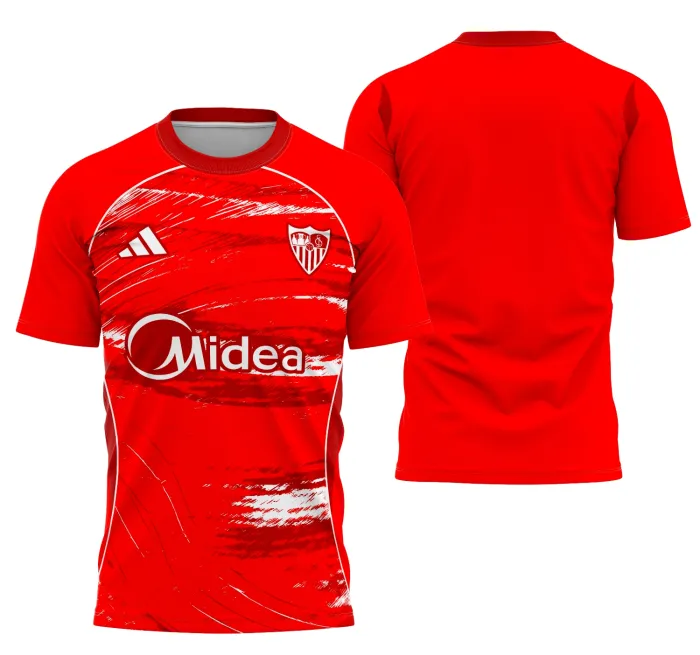 Camiseta unissex com logo no peito e estampa grande nas costas, com tema Interclasse Conceito De Sevilha, cor base preta, ideal para evento ou uso casual.