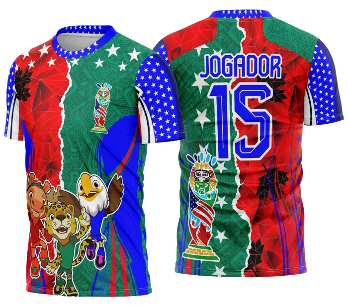 Camisa Interclasse Copa do Mundo 2026 Arte Vetor