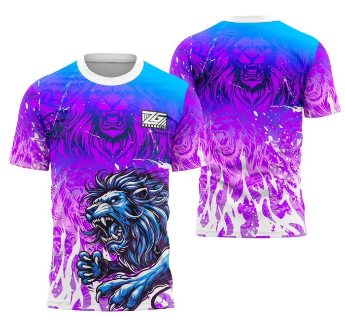 Camiseta unissex preta com logo no peito e estampa grande nas costas da Equipe Leão Interclasse, perfeita para eventos esportivos e times escolares.