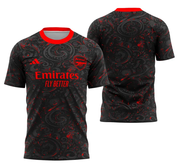 Camiseta unissex preta com logo no peito e estampa grande nas costas do Interclasse Fantasia Do Arsenal, perfeita para personalização em eventos e turmas.