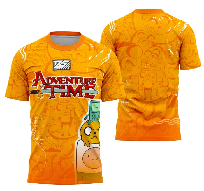 Camiseta unissex preta com logo no peito e estampa grande nas costas relacionada ao Interclasse Hora De Aventura 2025, ideal para fãs e eventos temáticos.