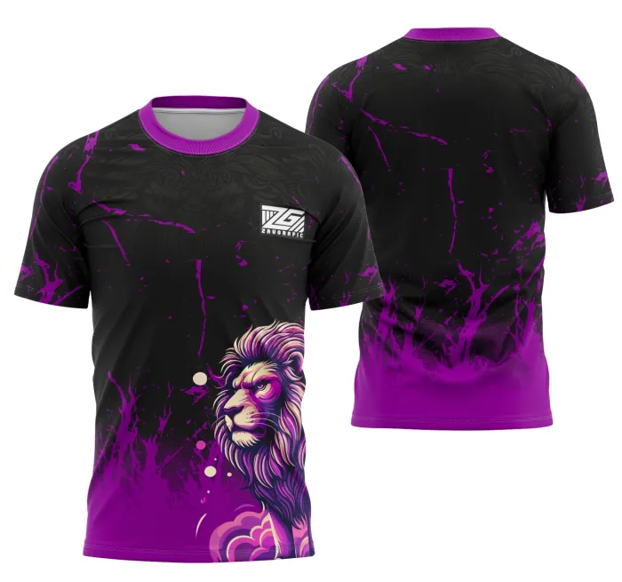 Camiseta unissex preta com logo no peito e estampa grande nas costas com tema Interclasse Leon modelo 1, perfeita para quem busca estilo e conforto em eventos escolares.