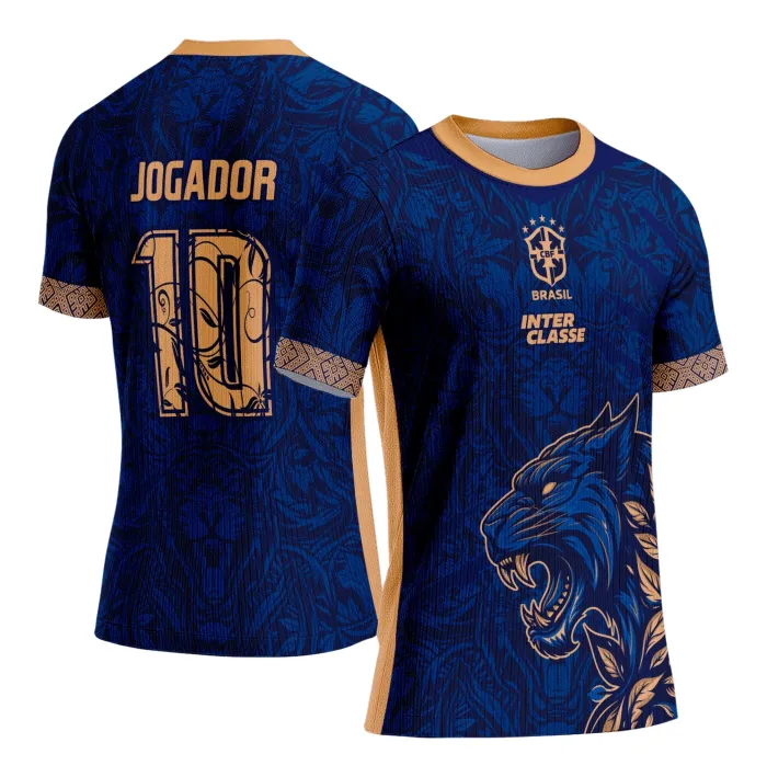 Camiseta unissex preta com logo no peito e estampa grande nas costas inspirada em Interclasse Pantera Negra, ideal para mostrar estilo e paixão pelo tema