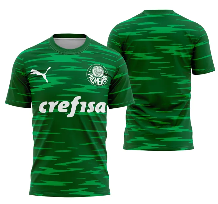 Camiseta unissex preta com logo no peito e estampa grande nas costas com tema Interclasse Se Palmeiras, perfeita para quem é fã do time e quer mostrar estilo torcendo.