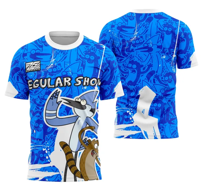 Camiseta unissex preta com logo no peito e estampa grande nas costas que celebra o Interclasse Show Regular 2025 com design moderno e vibrante.