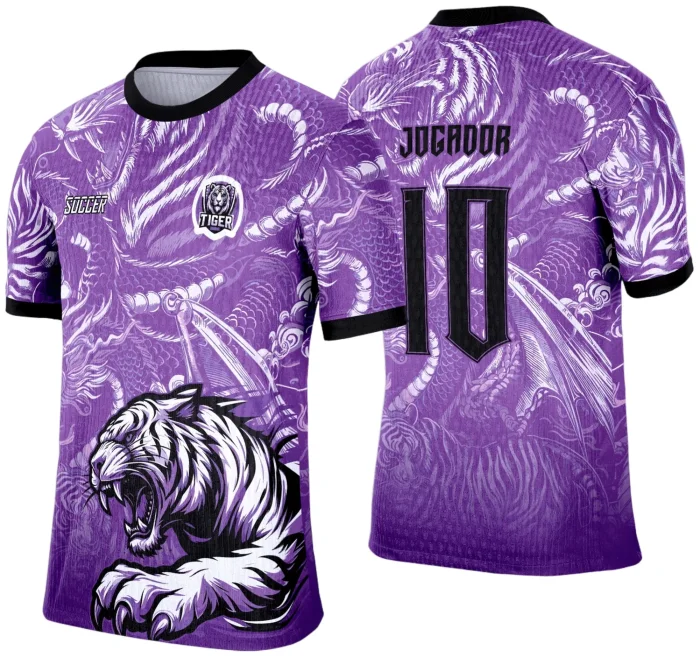 Camisa Lilas de Interclasse 2025 Tigre Branco