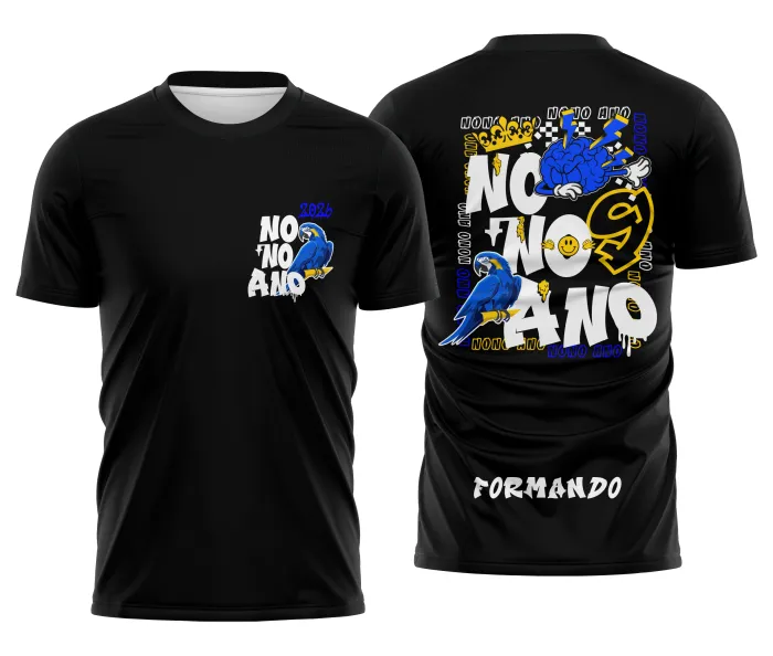 Arte Camisa Nono Ano Arara Azul Cérebro