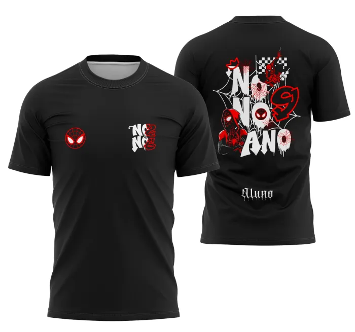 Arte Camisa Nono Ano Homem Aranha 2026