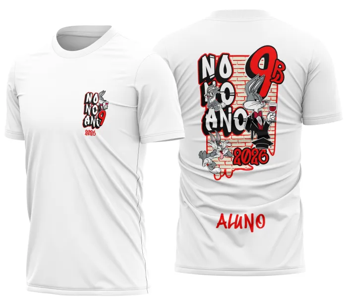 Arte Camisa Nono Ano Perna Longa Escolar