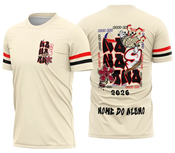 Arte Camisa Nono Ano Stranger Things Demogorgon