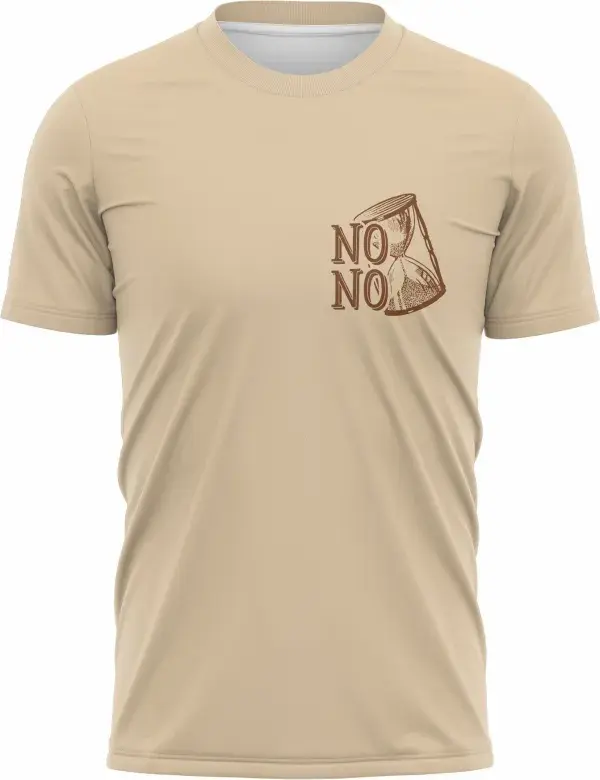 Foto de camiseta unissex preta, com logo no peito e estampa grande nas costas representando Nono Ano Tempo Perdido, ideal para uso escolar e eventos de despedida.