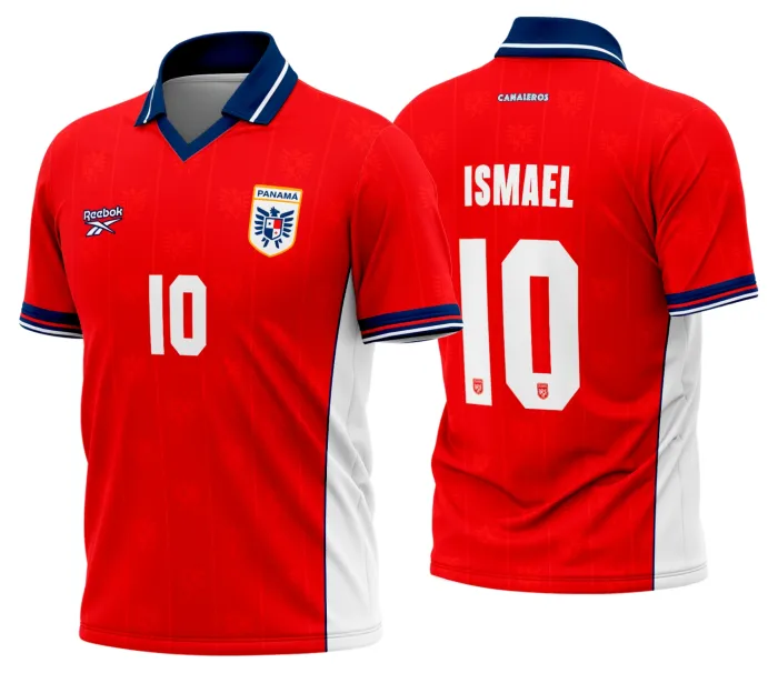 Camiseta unissex com cor base branca, logo no peito e estampa grande nas costas, temática Panamá Titular 2026 - 2028, ideal para torcer com estilo e conforto.