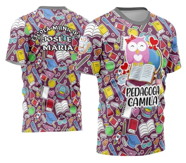 Arte Camisa Professora Personalizada